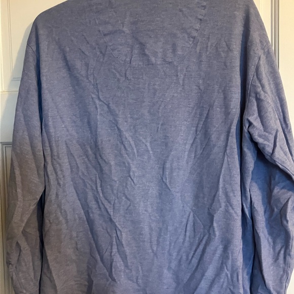 Paul Stuart Gray Blue Long Sleeve Henley Tee with a pocket🥰❤️ - Picture 4 of 7